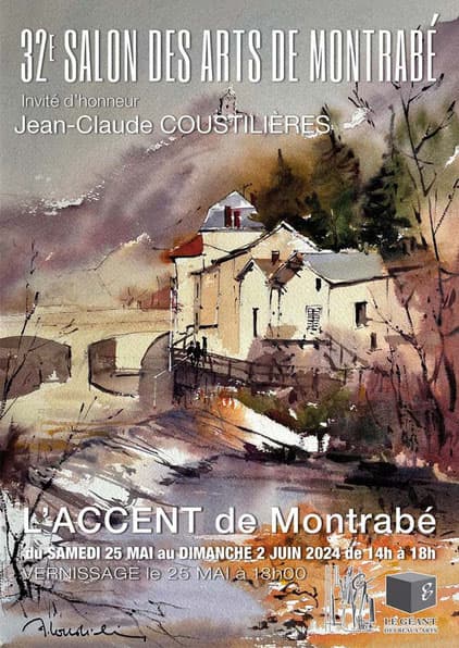 Affiche du 32e Salon des Arts de Montrabé - Peinture/Sculpture