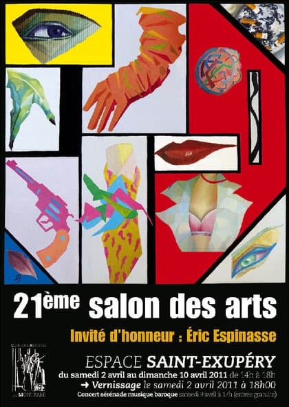 Affiche du 21e Salon des Arts de Montrabé - Peinture/Sculpture