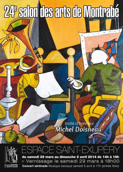 Affiche du 24e Salon des Arts de Montrabé - Peinture/Sculpture