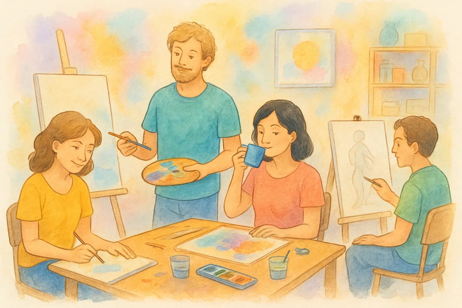 Illustration de l'Atelier adulte - Atelier d'art à Montrabé