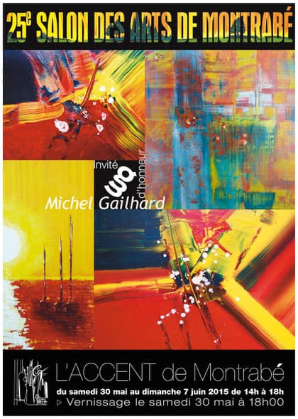 Affiche du 25e Salon des Arts de Montrabé - Peinture/Sculpture