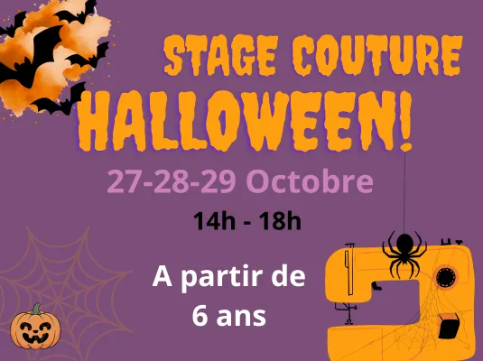 Illustration du 🧵🎃 Stage Couture Spécial Halloween – Pour enfants
