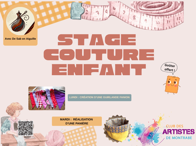 Illustration du Stage couture enfant - Février