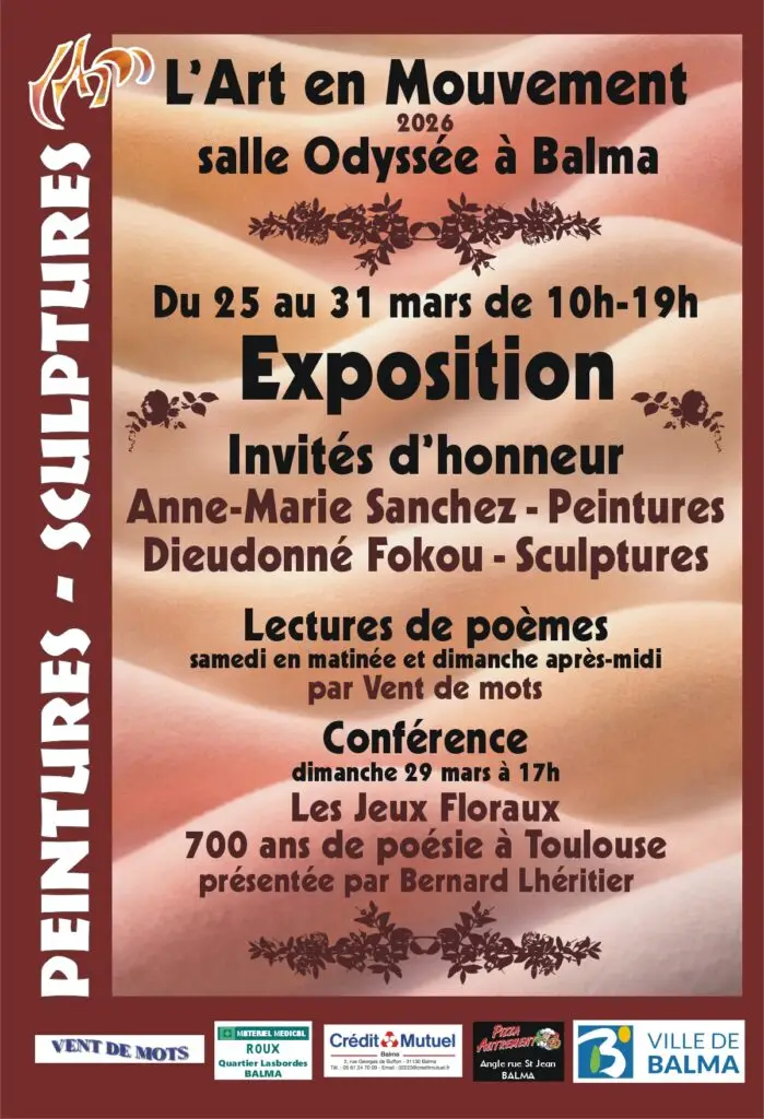 Affiche de Exposition annuelle de l'Art en Mouvement à Balma