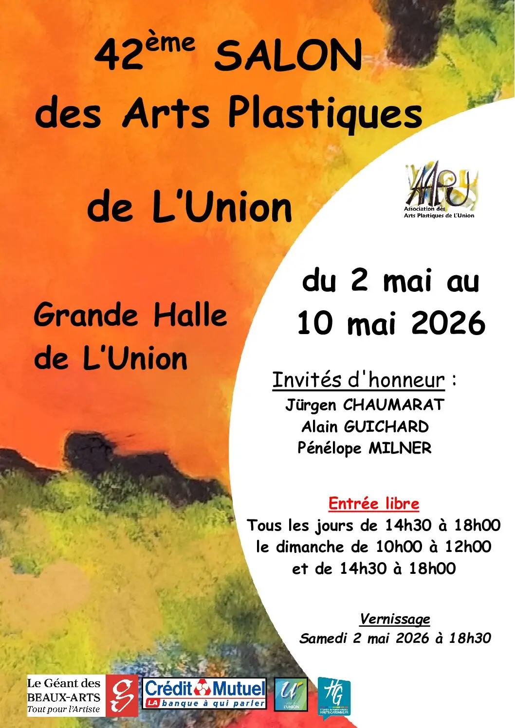 Affiche de 42ème Salon des Arts de L'Union (AAPU)