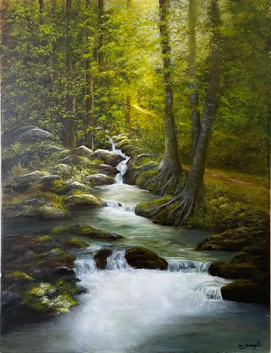 BENAZETS Evelyne - Cascade en forêt (21)