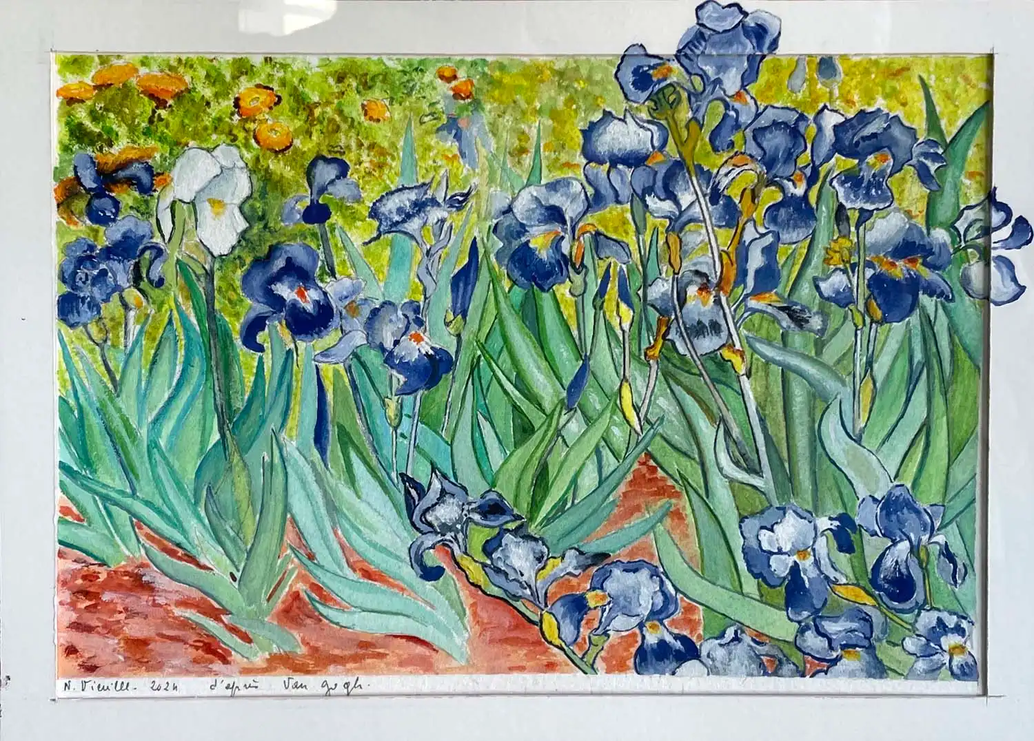 VIEULLE Nicole - Les iris (159)