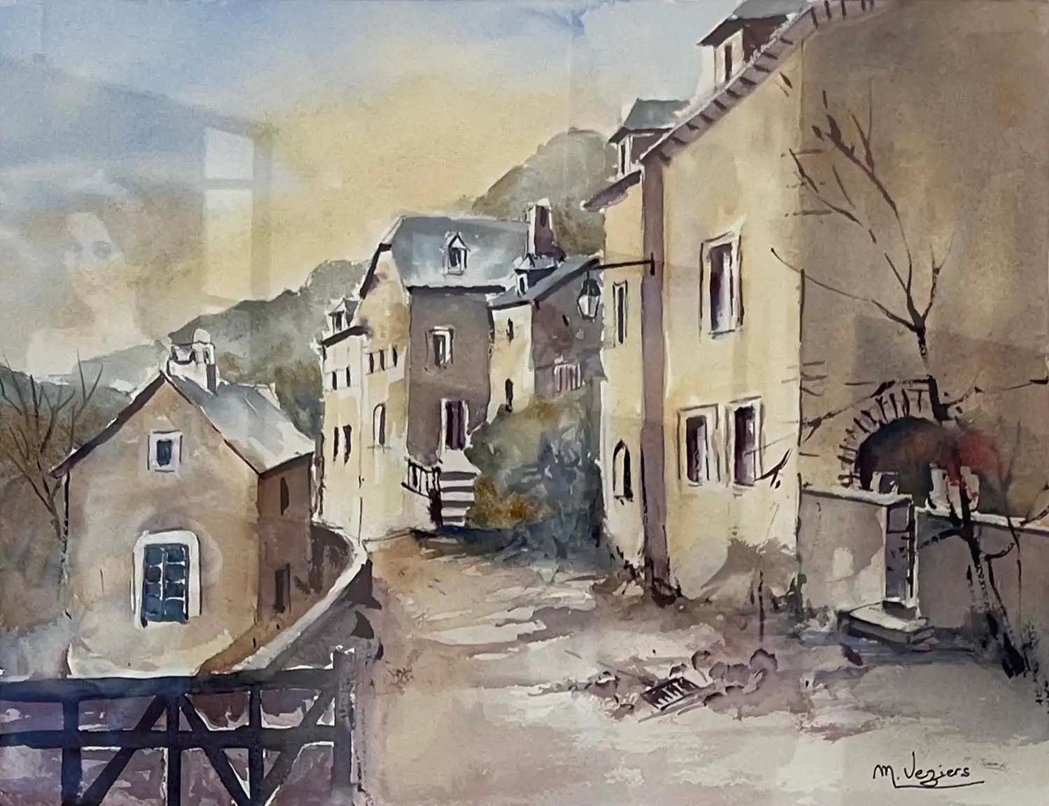 VEZIERS Monique - Rue à Belcastel (156)