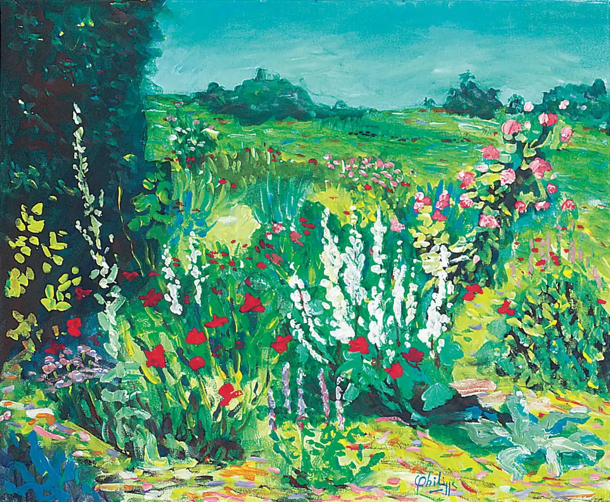 Le jardin de la voisine